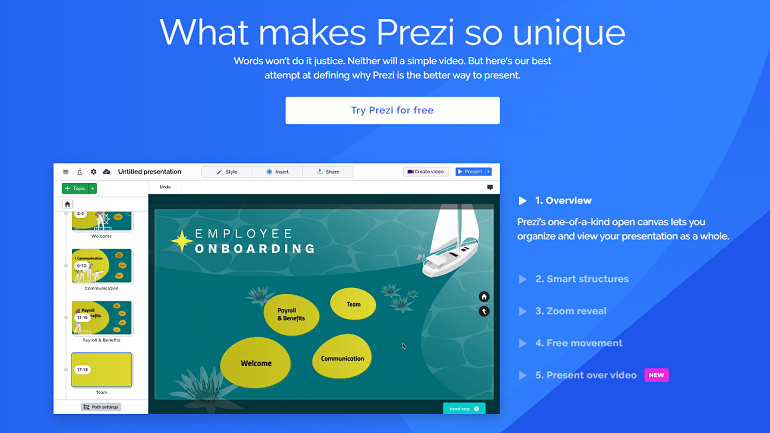 Best Online PowerPoint Maker - Prezi