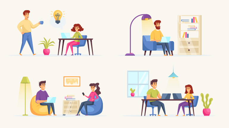 Ideas of Create PPT Online - Use isometric illustrations